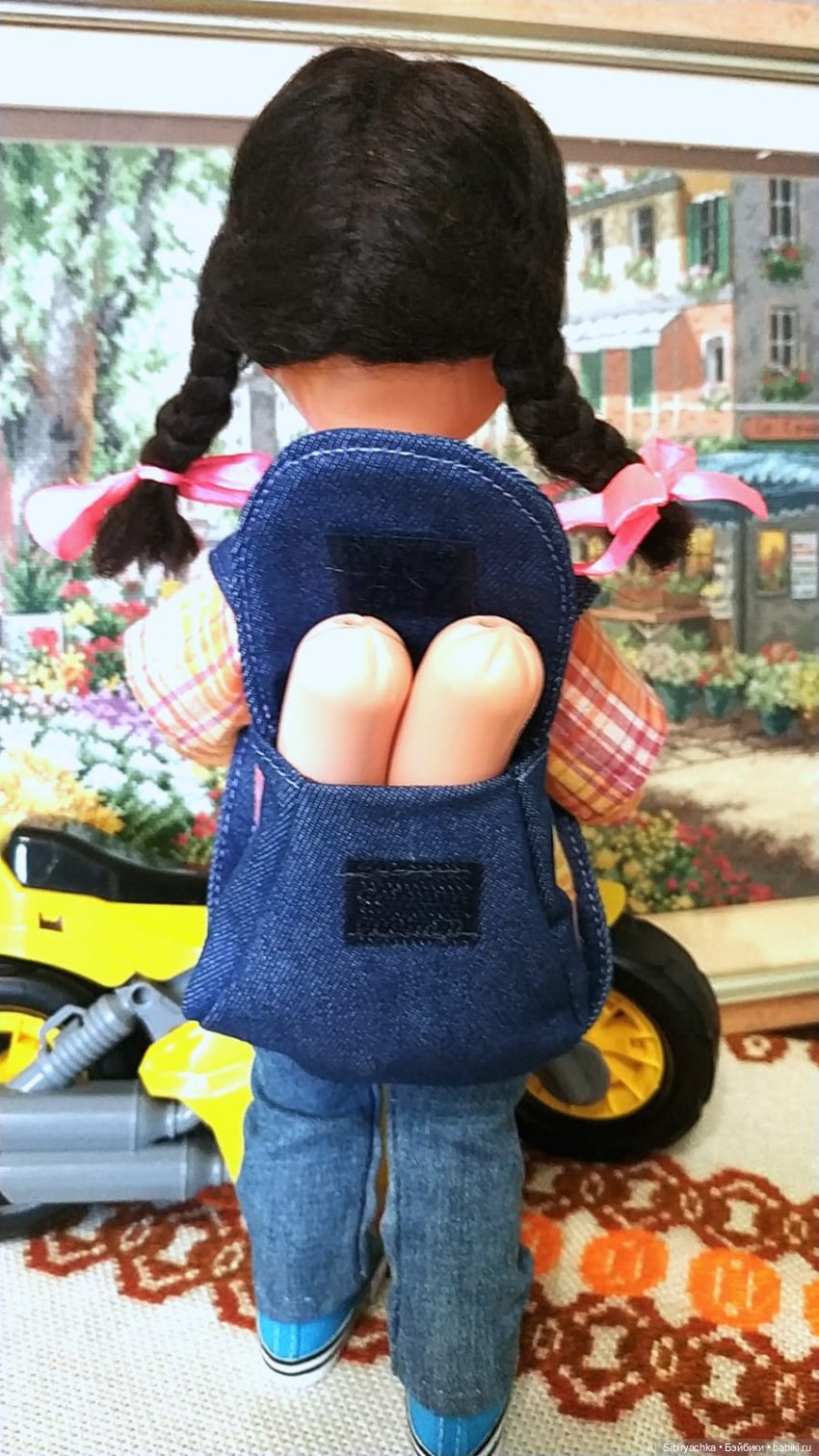 Юляшка и мотоцикл — Советские винтажные куклы (СССР): Ленигрушка