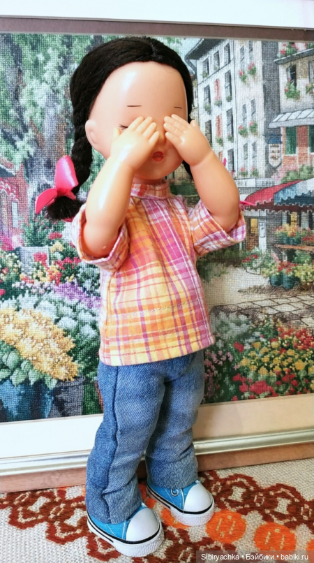 Юляшка и мотоцикл — Советские винтажные куклы (СССР): Ленигрушка (фото 2)