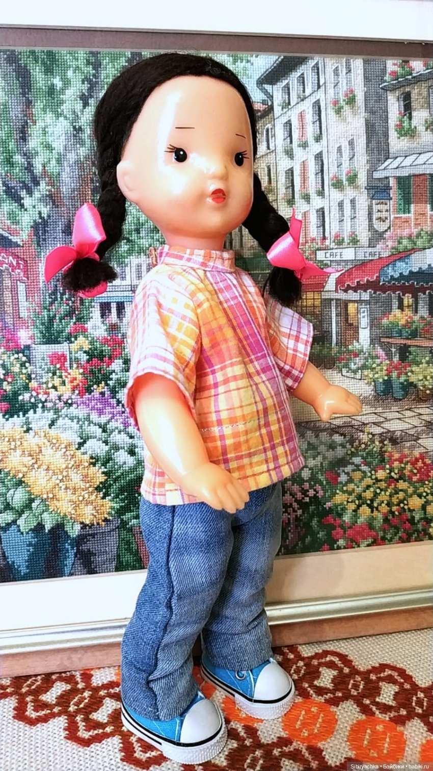 Юляшка и мотоцикл — Советские винтажные куклы (СССР): Ленигрушка