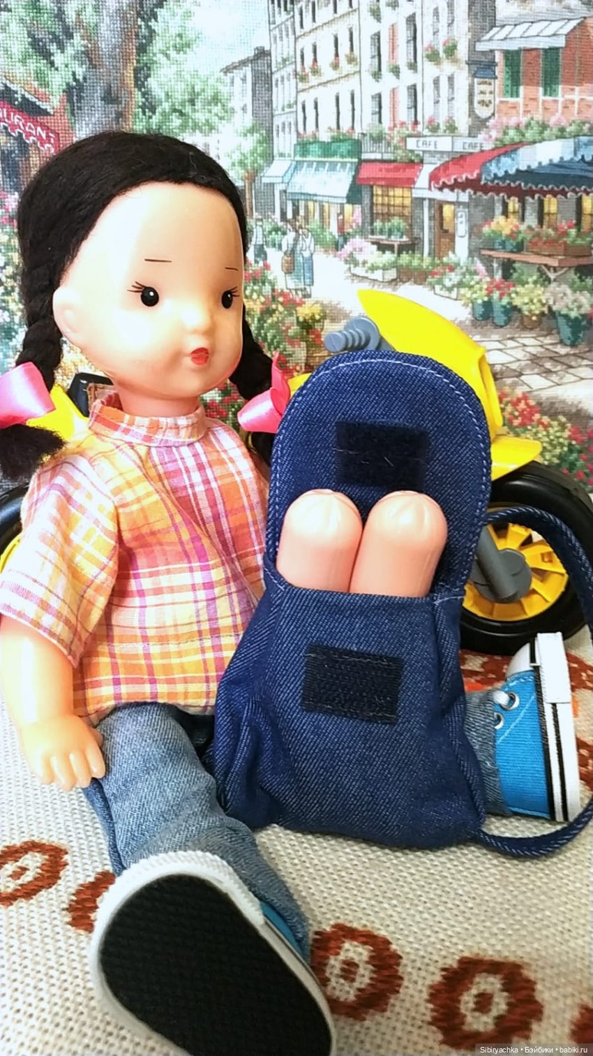 Юляшка и мотоцикл — Советские винтажные куклы (СССР): Ленигрушка