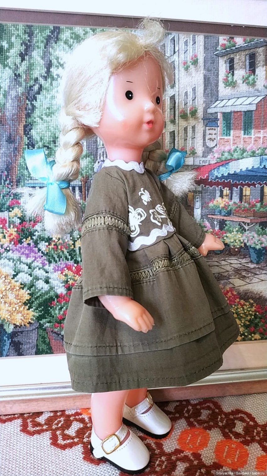 Новое платье Ульяшки — Советские винтажные куклы (СССР): Ленигрушка (фото 3)