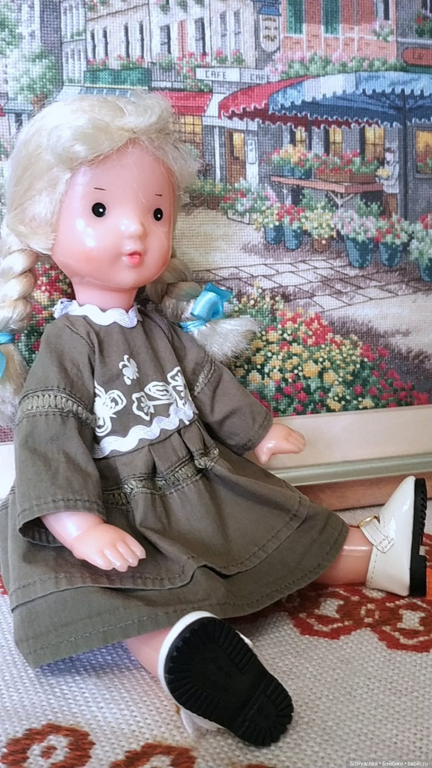 Новое платье Ульяшки — Советские винтажные куклы (СССР): Ленигрушка (фото 7)