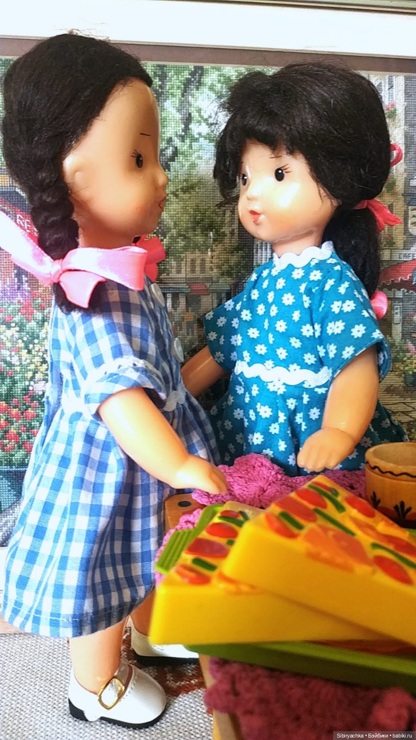 Первая встреча Юляшки и Аришки (фото 4)