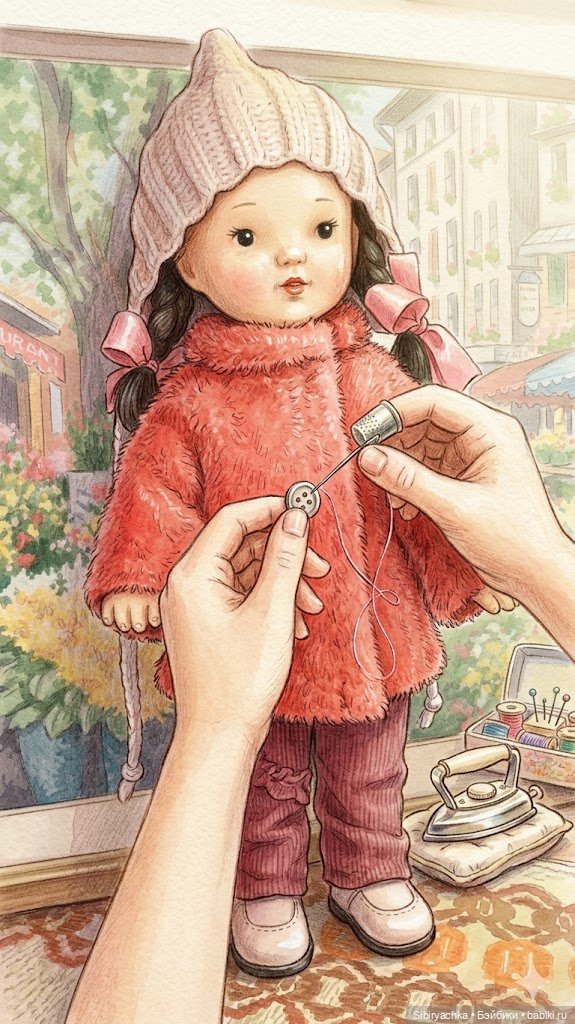 Новое пальтишко Юляшки — Советские винтажные куклы (СССР): Ленигрушка (фото 6)