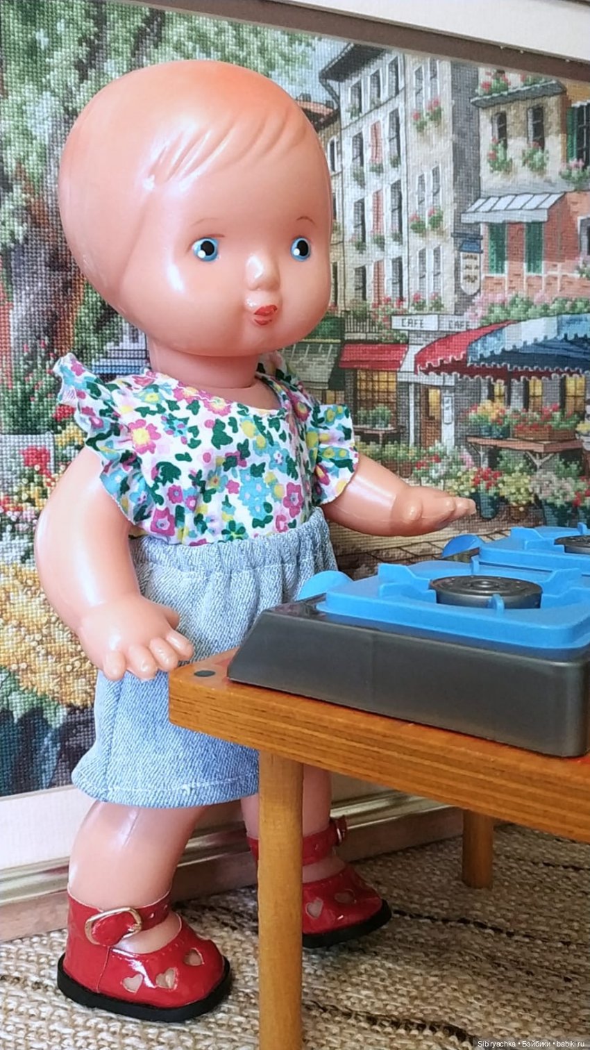 Маруся готовит завтрак — Советские винтажные куклы (СССР): Ленигрушка