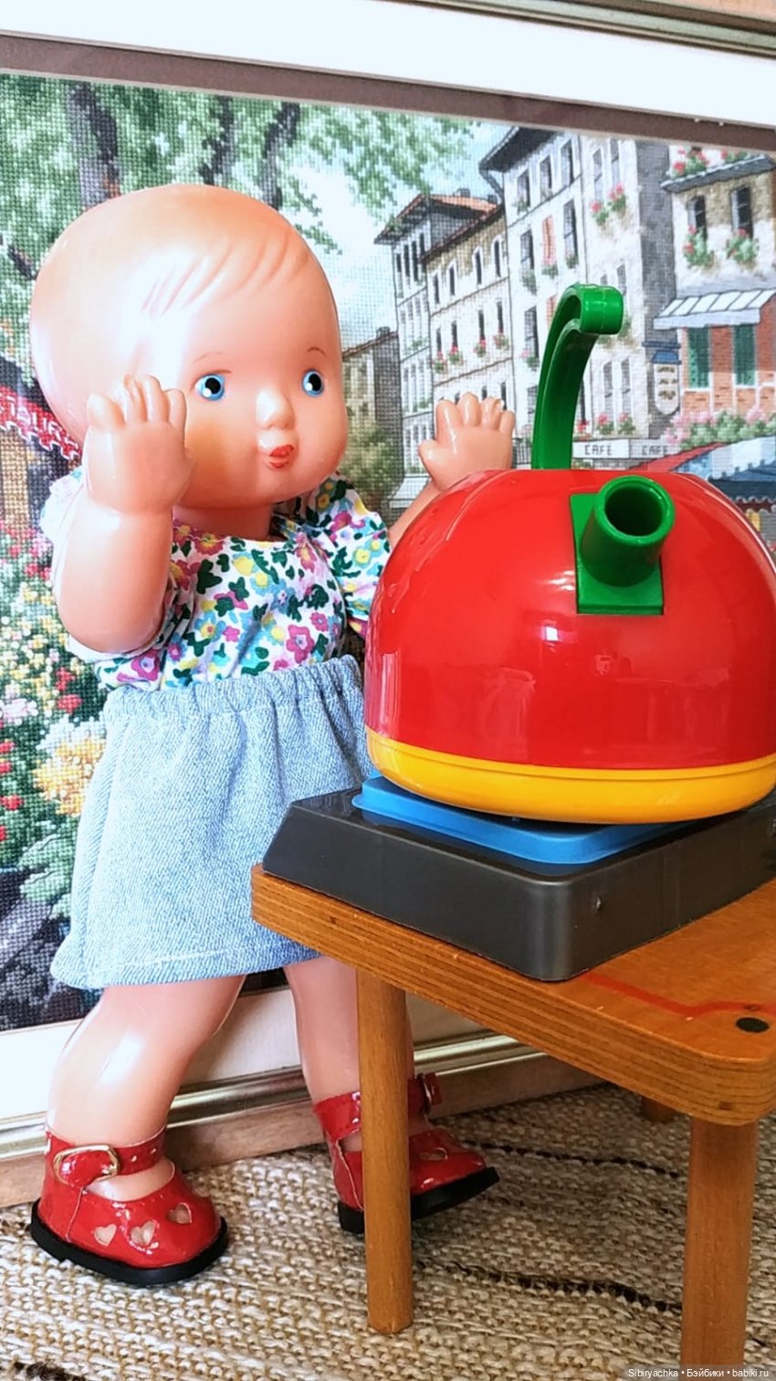 Маруся готовит завтрак — Советские винтажные куклы (СССР): Ленигрушка