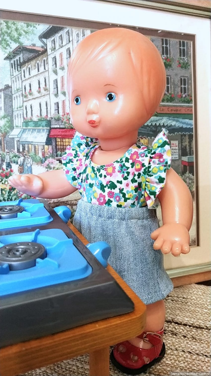 Маруся готовит завтрак — Советские винтажные куклы (СССР): Ленигрушка (фото 2)