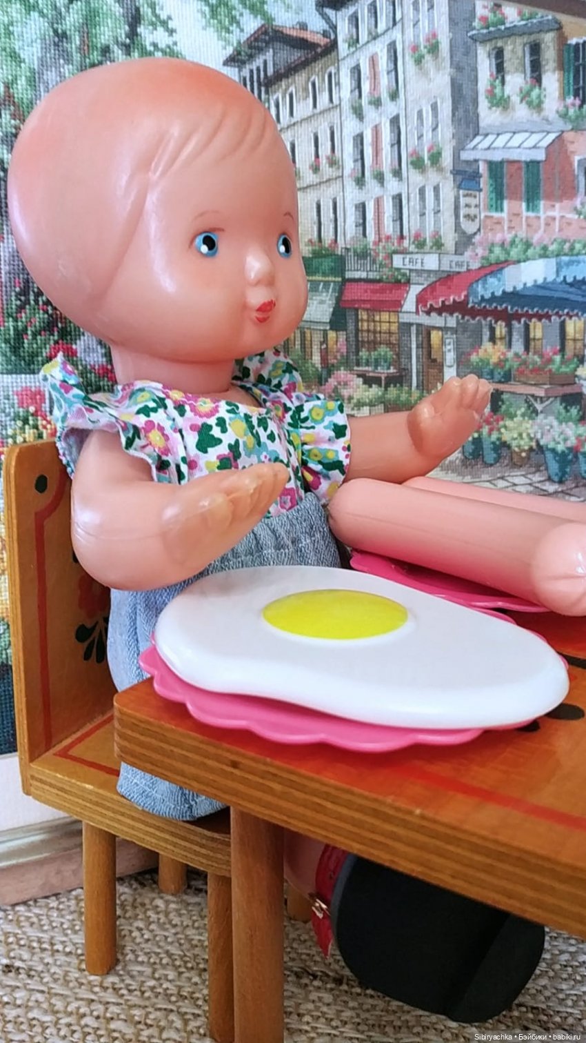 Маруся готовит завтрак — Советские винтажные куклы (СССР): Ленигрушка