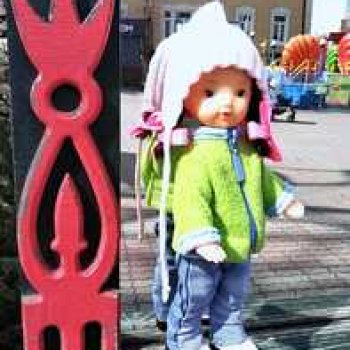 Юляшка в Городском саду.