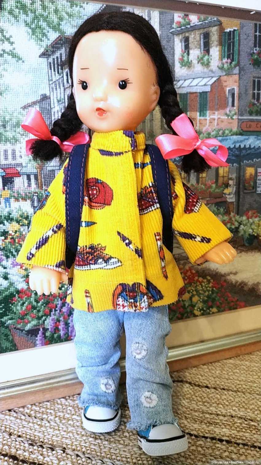 Жёлтое пальтишко Юляшки — Советские винтажные куклы (СССР): Ленигрушка (фото 6)