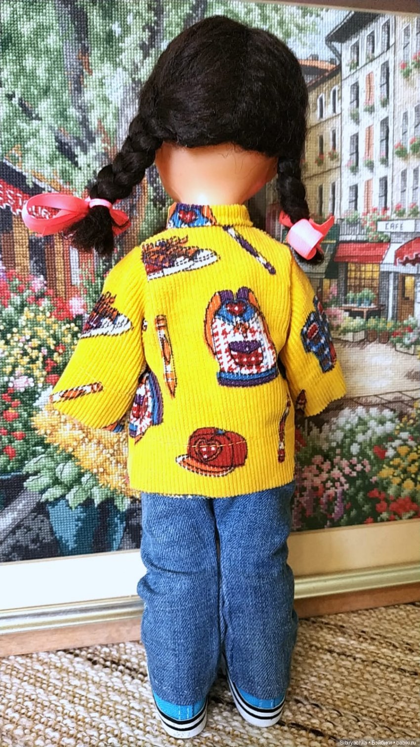 Жёлтое пальтишко Юляшки — Советские винтажные куклы (СССР): Ленигрушка (фото 4)