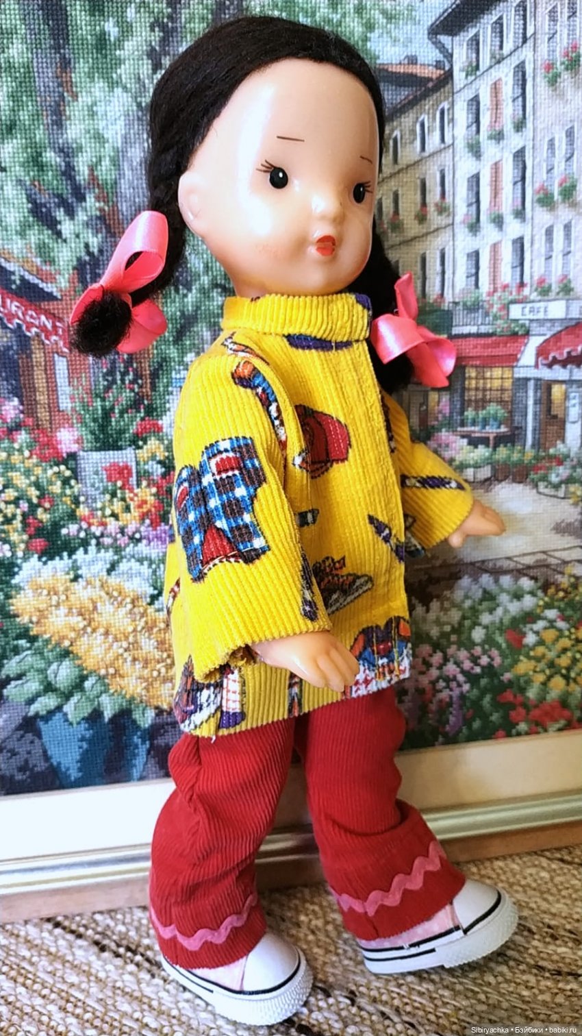 Жёлтое пальтишко Юляшки — Советские винтажные куклы (СССР): Ленигрушка (фото 8)
