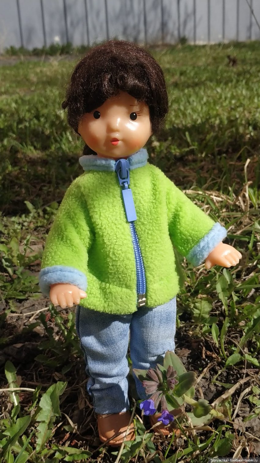 Первая прогулка Аришки — Советские винтажные куклы (СССР): Ленигрушка (фото 4)