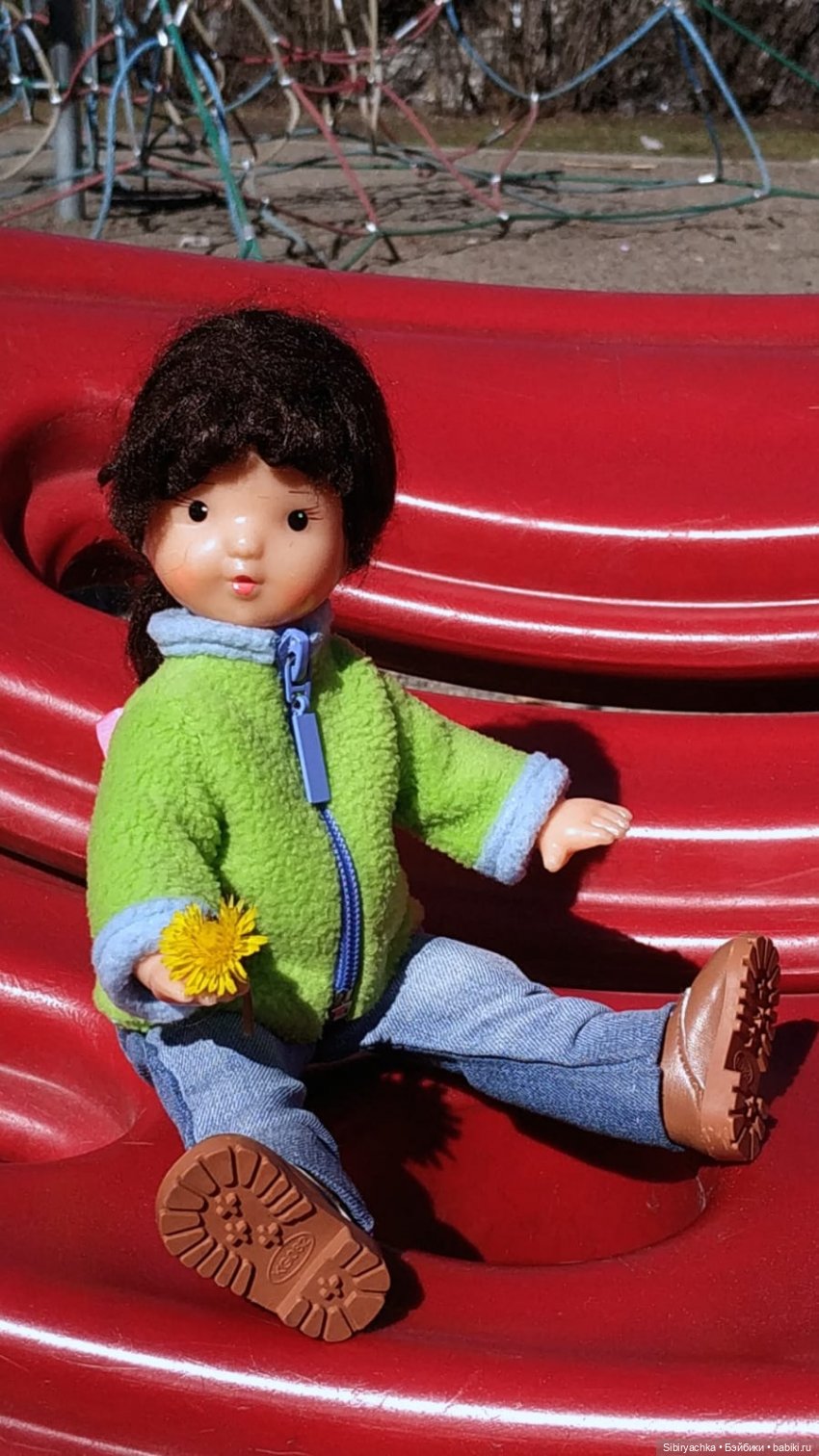 Первая прогулка Аришки — Советские винтажные куклы (СССР): Ленигрушка