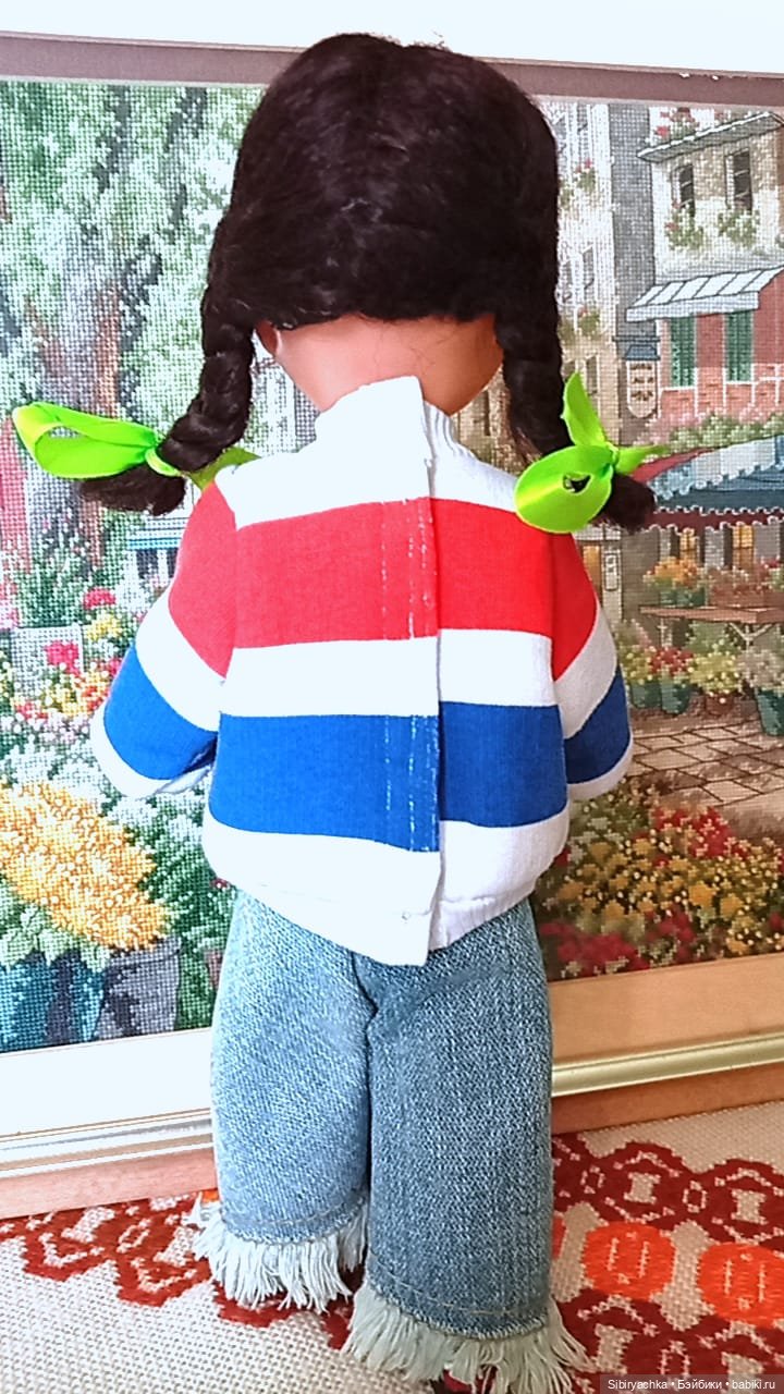 Новые джинсы Юляшки — Советские винтажные куклы (СССР): Ленигрушка (фото 4)