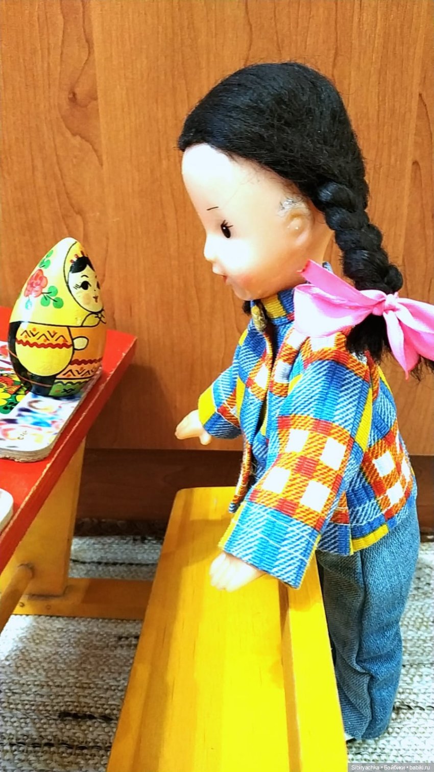 Школьная парта — Советские винтажные куклы (СССР): Ленигрушка