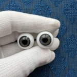 Антикварные глаза, живой взгляд, стекло Лауша - лот 3595 - 18/11 мм