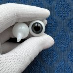 Антикварные глаза, живой взгляд, стекло Лауша - лот 3574 - 19/12 мм