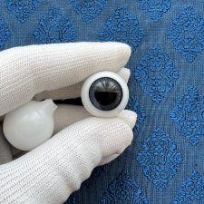 Антикварные глаза, живой взгляд, стекло Лауша - лот 3567 - 20/14 мм