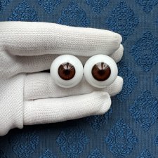 Антикварные глаза живой взгляд "папервейт" - лот 3746 - 21/10 мм