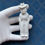 Антикварная фигурка с поворотной головой (ноддер) - 9,2 см