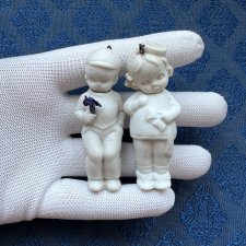 Антикварная фигурка с поворотной головой (ноддер) - 6,7 см