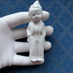 Антикварная фигурка с поворотной головой (ноддер) - 9,9 см
