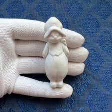 Антикварная фигурка с поворотной головой (ноддер) - 7 см