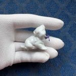 Антикварная фигурка тигренок - 3,5 см х 4,2 см