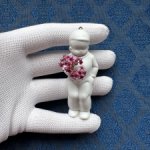 Антикварная фигурка с поворотной головой (ноддер) - 7,3 см