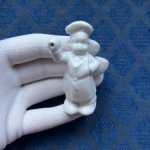 Антикварная фигурка поваренок - держатель таймера для варки яиц - 6,8 см