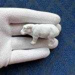 Антикварная фигурка Бегемот - 5,4 см х 3 см