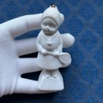 Антикварная фигурка с поворотной головой (ноддер) - 9,7 см