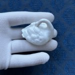 Антикварная фигурка Лебедь - 3,6 см х 5 см