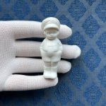 Антикварная фигурка с поворотной головой (ноддер) - 7 см