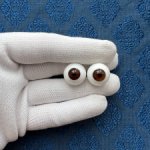 Антикварные глаза "папервейт" - лот 4007 - 16мм/8,5-9 мм