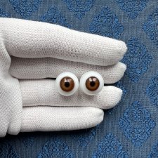 Антикварные глаза стекло Лауша - 143 - 15/9-10 мм