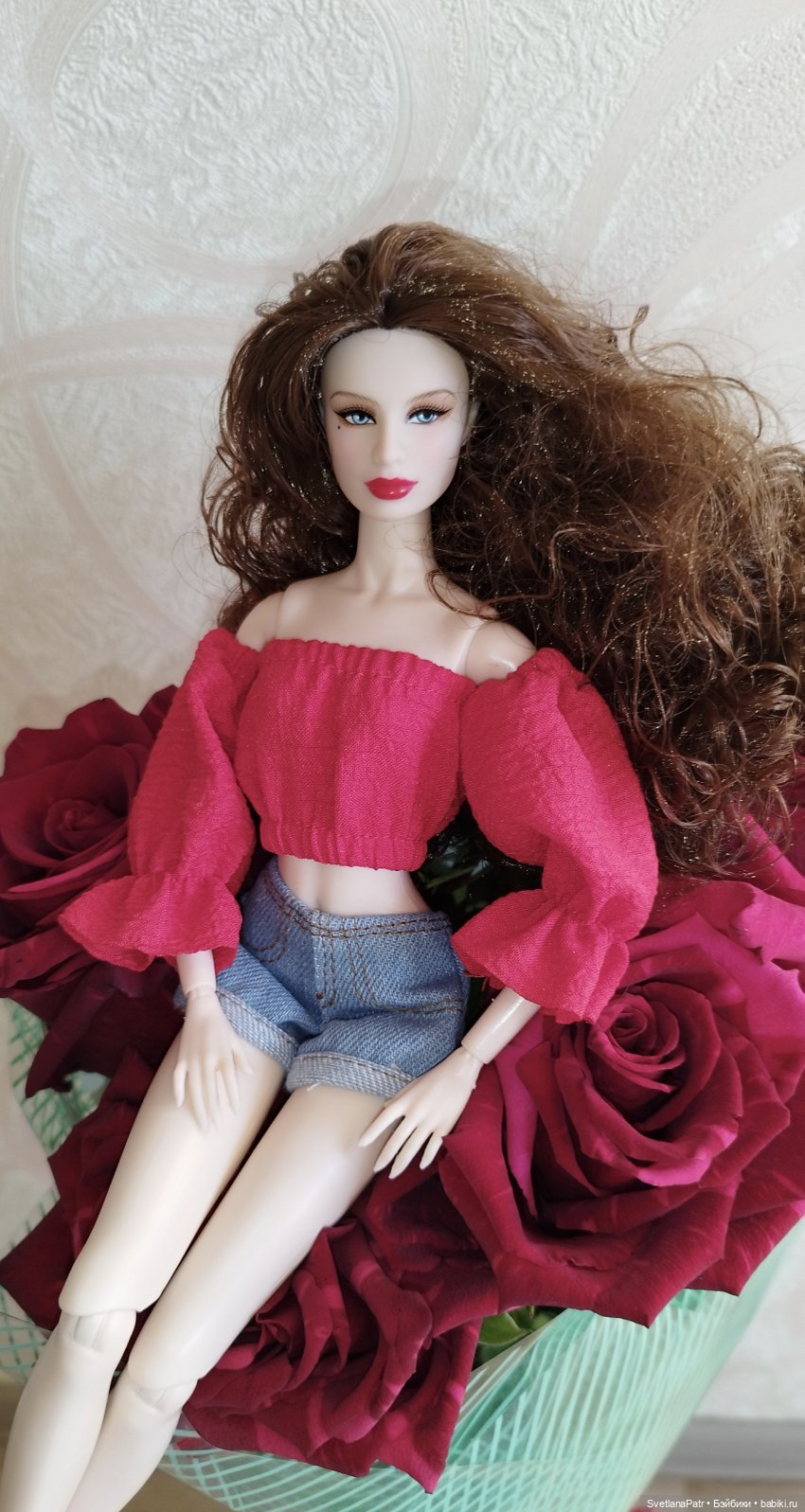 Примерка новых нарядов для кукол xian xian