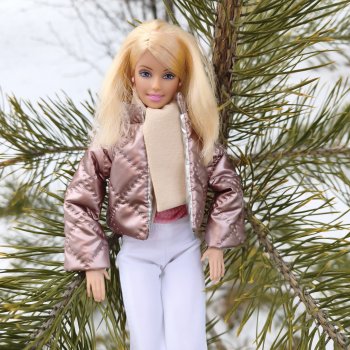 Долгожданный снегопад в середине декабря. Прогулка с Barbie Happy Family Baby Doctor