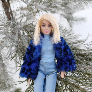 Снежный январь. Прогулка Милли