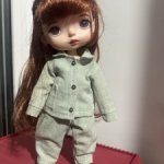 Комплект для малышек Монст из варёного хлопка