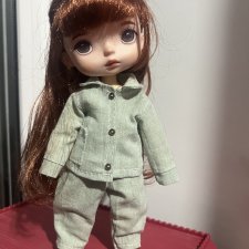 Комплект для малышек Монст из варёного хлопка