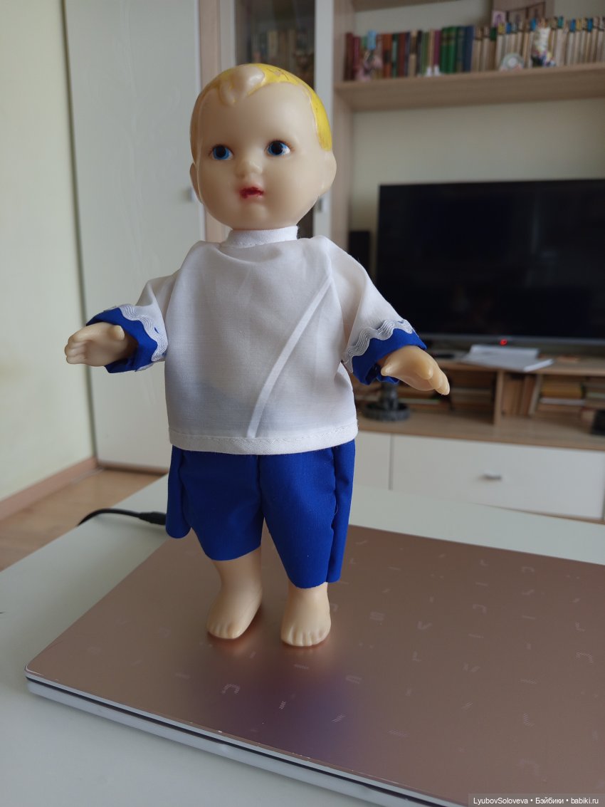 Бескозырка белая, в полоску воротник ⚓ (фото 5)