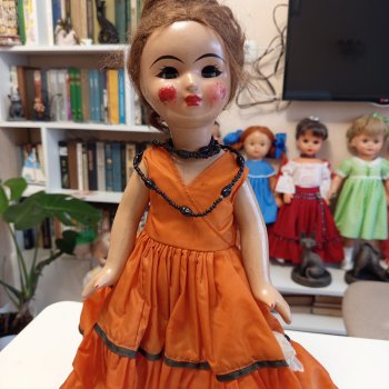 Реставрация прессопилочной куклы