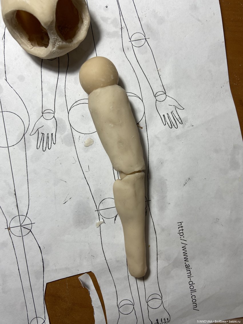 Создание шарнирной куклы - День 8, 9, 10, 11 (фото 4)