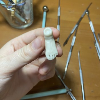 Создание шарнирной куклы - День 12, 13 - Топот маленьких ножек