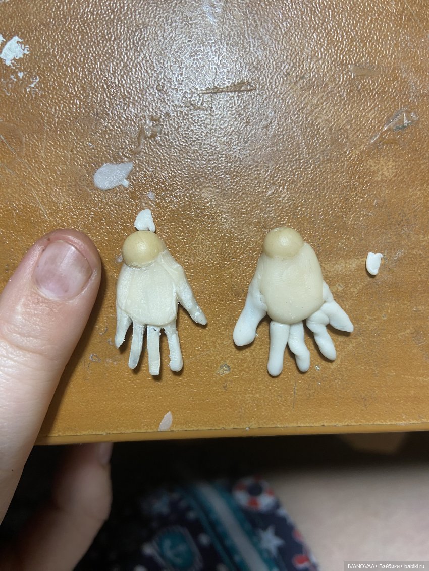 Создание шарнирной куклы - День 22 - Планирую расчлененку, леплю вторую ногу, переделываю локти (фото 3)