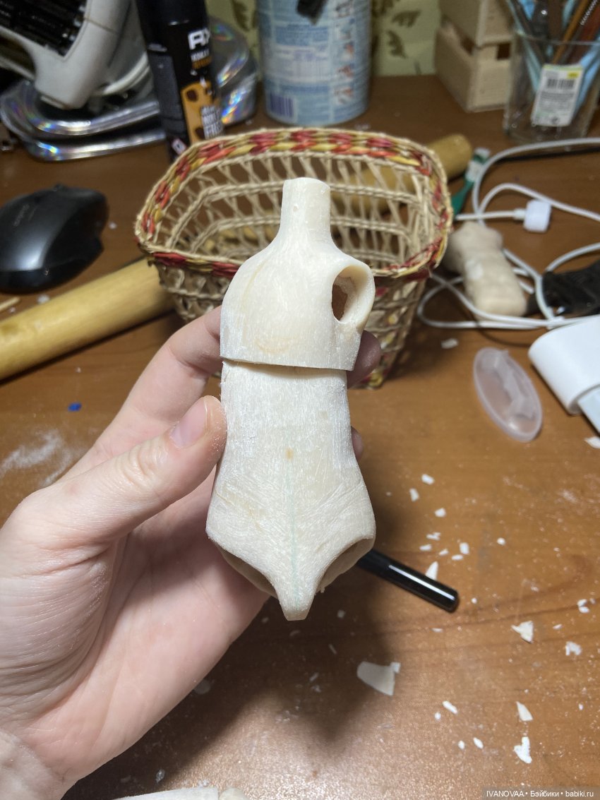 Создание шарнирной куклы. День 24. Вынужденный грудной шарнир. Полечили сколиоз. Выбираю вытяжку (фото 2)