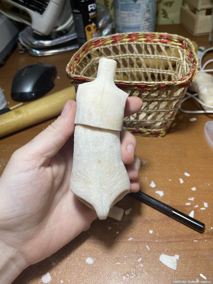 Создание шарнирной куклы. День 24. Вынужденный грудной шарнир. Полечили сколиоз. Выбираю вытяжку (фото 3)