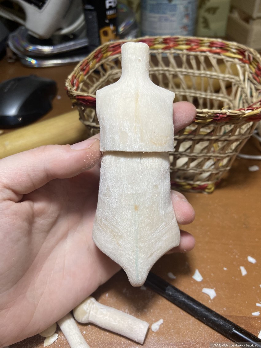 Создание шарнирной куклы. День 24. Вынужденный грудной шарнир. Полечили сколиоз. Выбираю вытяжку